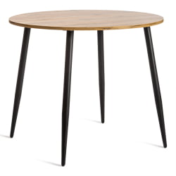 Обеденный стол URANUS ЛДСП/металл, 90x90x77 см, Дуб вотан/Черный