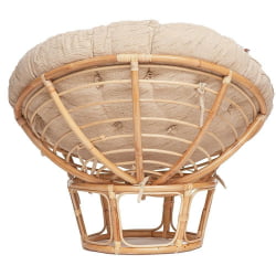Кресло PAPASAN ECO/ПАПАСАН ЭКО P115-1/SP STD /c подушкой, ремешками/ диаметр подушки 129 см, 115x101x92 см, Natural (натуральный), ткань Старт