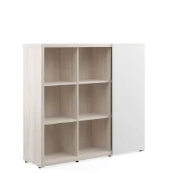 Шкаф средний со слайд-дверью ZIO28542112 Светлый дуб