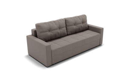 Диван Рио (ЗР) Цвет фасада: Серо коричневый; Тип: Прямой; Материал фасада: Металл/Велюр