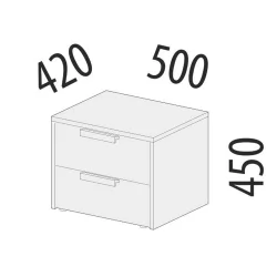 Тумбочка для детской Кашемир 900.07 Дуб Кронберг