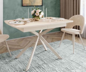 Обеденный стол Орфей 46 (04) Мрамор бежевый