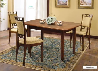 Стол из массива дерева массив Орех темный (1100)