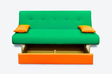 Диван дсп (лдсп) MANGO 4 (2 категория) Зеленый Оранжевый