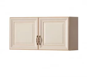 Модульный шкаф в гостиную Марлен 481 Кремовый белый Патина