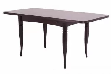 Стол раскладной Ялта-2 с цилиндрическими опорами Венге Анкор темный