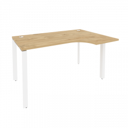Стол эргономичный правый на П-образном м/к ONIX O.MP-SA-2R Тиквуд Светлый/Белый
