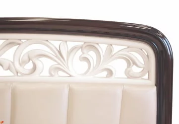 Кровать 160*200 Катрин 92.01 Дуб венге Белый песок Санчо крем