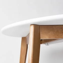 Стол обеденный Орион Plus 100x100 Морилка Орех Морилка Дуб натуральный