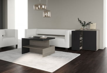 Зона для посетителей VELION №4 Яшма черный Дуб Сильвер