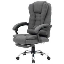 Кресло офисное с функцией вибромассажа CРОМЕКС (КРОМЕКС) Чилл МС-005 ткань серое / CROMEX Chill MS-005