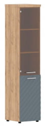 Шкаф колонка комбинированная с топом (левый) Torr LUX TLHC 42.2 L Дуб Бофорд Серо-голубой
