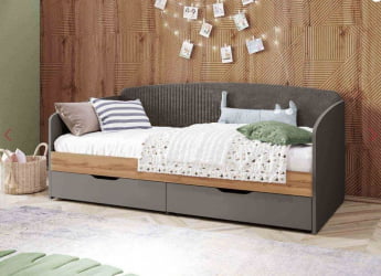 Односпальная кровать Монако 902.05 Оникс Десерт серый