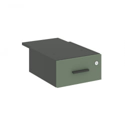 Тумба подвесная с одним ящиком CONCEPT CN.PT-003 B/W Кобо Антрацит