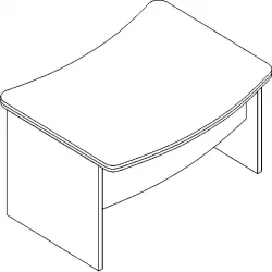 Стол для руководителя Л.Р-14 Орех