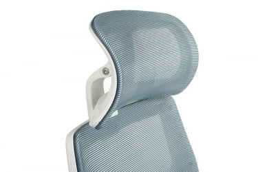 Кресло Oliver RCH W-203AC Белый пластик/Синий