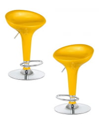 Стул барный DOBRIN BOMBA (желтый) 2 шт