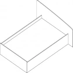 Кровать Проспект Гм.КР-15 бук светлый