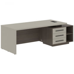 Стол руководителя правый VELION VCT 2390 R Аметист Дуб Сильвер