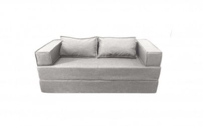 Диван прямой бескаркасный Хит (Берхоусе) Цвет фасада: Грей; Тип: Прямой; Материал фасада: Рогожка / (Berhouse)