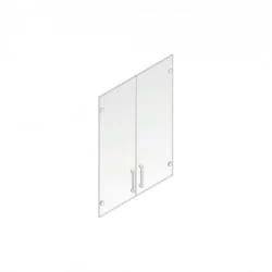 Двери прозрачные (без рамки) Пр.ДШ-2СБ