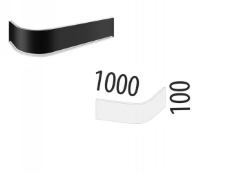 Радиусный цоколь 1 м ЦП 01.100