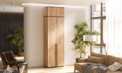 Шкаф Норд 2-х ств. + антресоль Дуб крафт