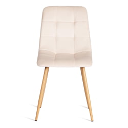 Стул CHILLY (mod. 7094-1) вельвет/металл, 44,5х52,5х86 см, beige (бежевый) HLR2 / натуральный