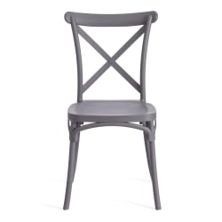 Стул CROSS (mod. PL24) пластик, 48 х 58 х 89 см, Dark-grey (темно-cерый) 15537