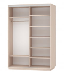 Шкаф-купе двухдверный Экспресс Дуо Экспенс 1600х2200h Дуб молочный