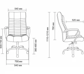 Кресло AV 104 (Аналог Атлант) кож/зам бежевый
