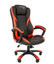 Кресло геймерское CHAIRMAN GAME 22 экокожа Черный Красный