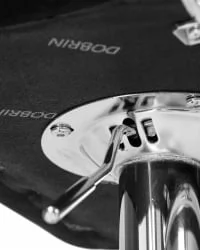 Стул барный DOBRIN KRUGER ARM Черный велюр MJ9-101