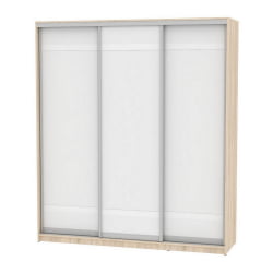 Шкаф-купе B-230х200х60-2(ДСС-Белый-D9D9D9)