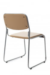 Кресло Nix RCH OMKL-02 Бежевый/Металл окрашенный Хром