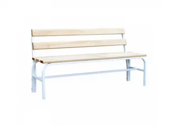 Скамья гардеробная со спинкой 1500