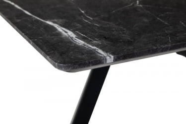 Стол Пеле раздвиж. 120-160 Темный мрамор/Бабочка
