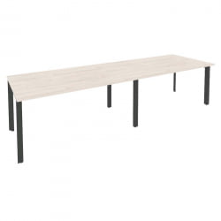 Стол переговорный (2 столешницы) ONIX O.MP-PRG-2.4 Денвер Светлый/Антрацит