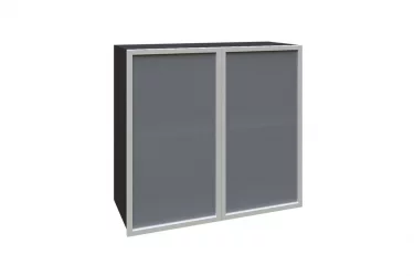 Шкаф кухонный 800 со стеклом Шервуд ЛД 281.361.000.030 Черный