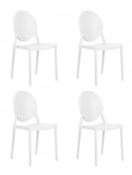 Стул обеденный ДОБРИН АЛБЕРТ (цвет белый) 4 шт / DOBRIN ALBERT