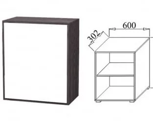 Тумба Куб К07 Белый софт Черный ясень