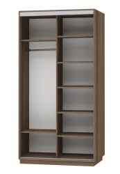 Шкаф-купе двухдверный Экспресс Дуо 1200х2400h Улица/Ясень шимо тёмный