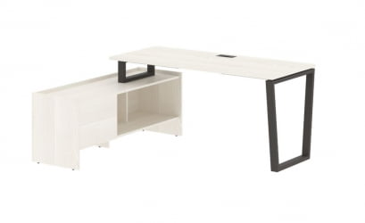 Стол с тумбой EDIS EVCT 17614 Ясень Траун Мокко