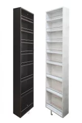 Шкаф в черном глянцевом стекле Драйв Шелф (левый) Венге