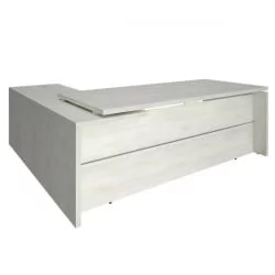 Стол руководителя YALTA LT-C 18 R Снежная Платина