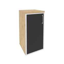 Шкаф низкий узкий левый ONIX O.SU-3.2R(L) black Тиквуд Светлый