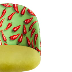 Компьютерное кресло MELODY ткань/флок, олива, Botanica 03 pepper/23