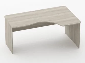 Стол угловой Glassy 1.14.16Пр Дуб сантана светлый