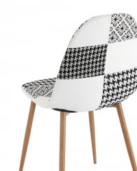 Стул Валенсия SN Пэчворк черно-белый