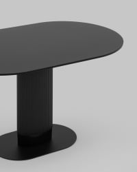 Стол овальный обеденный Mystery 130*80 черный